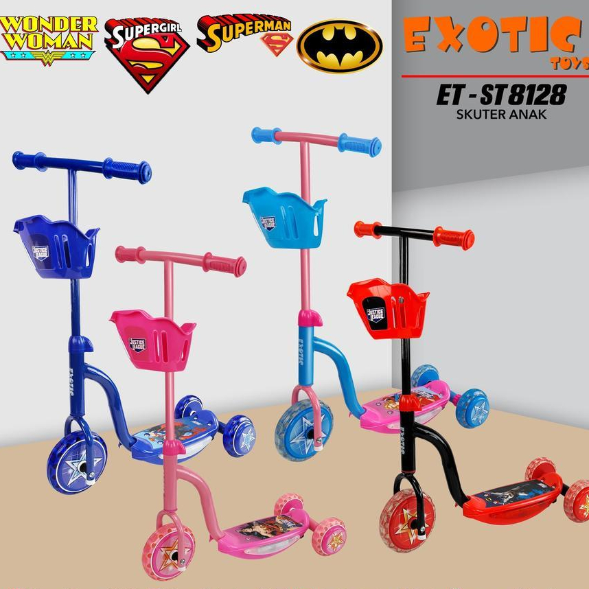 Otoped Musik Lampu Rem - Skuter Scooter Anak EXOTIC ST 8128
