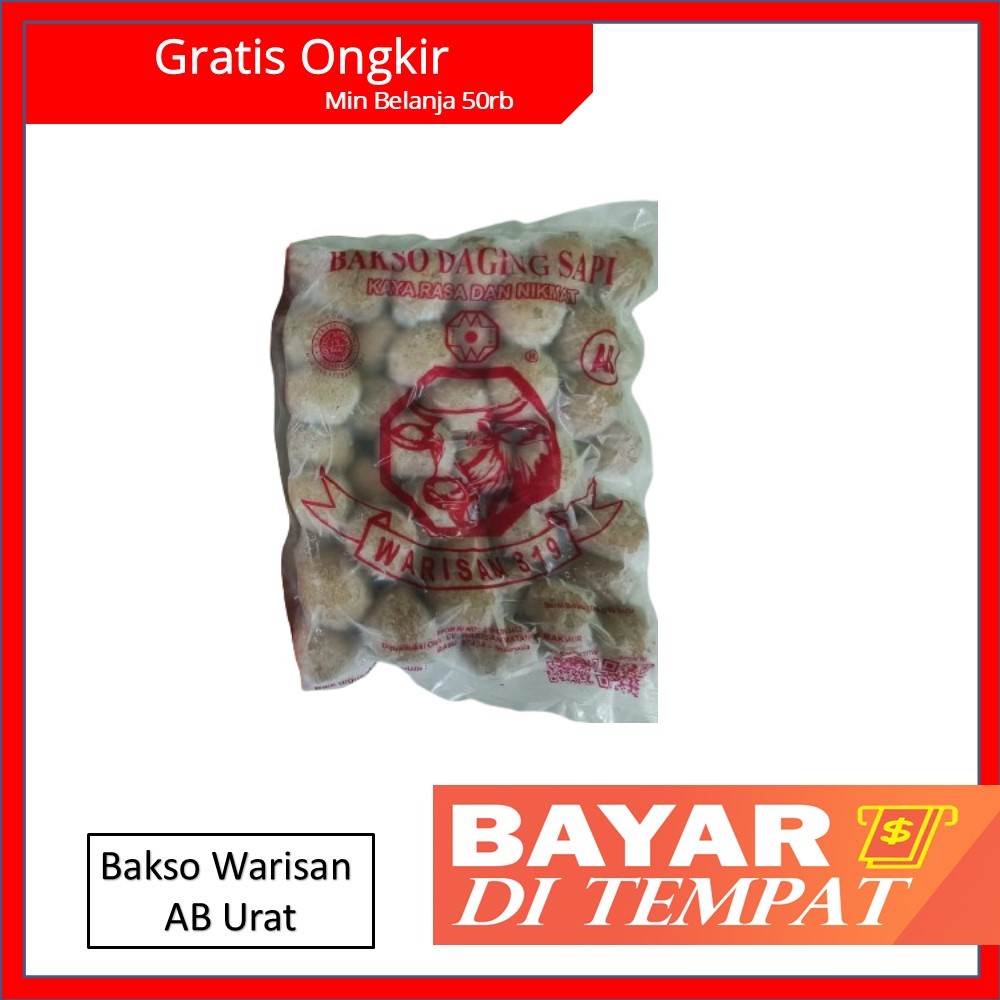 

Bakso Daging Sapi Warisan AB Urat - Frozen Food Premium Halal Kenyal Dan Enak