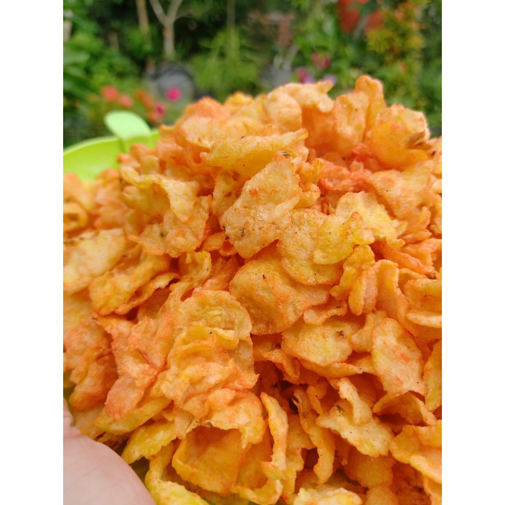 

Keripik Jagung Asli Di Geprek cemilan emping jagung