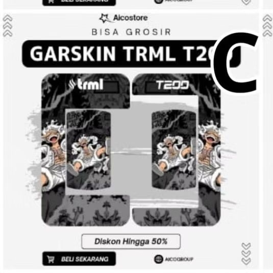 

Stiker motif untuk akrilik Motif One Piece - Bentuk TremAlll 2OO Dan Anti Air