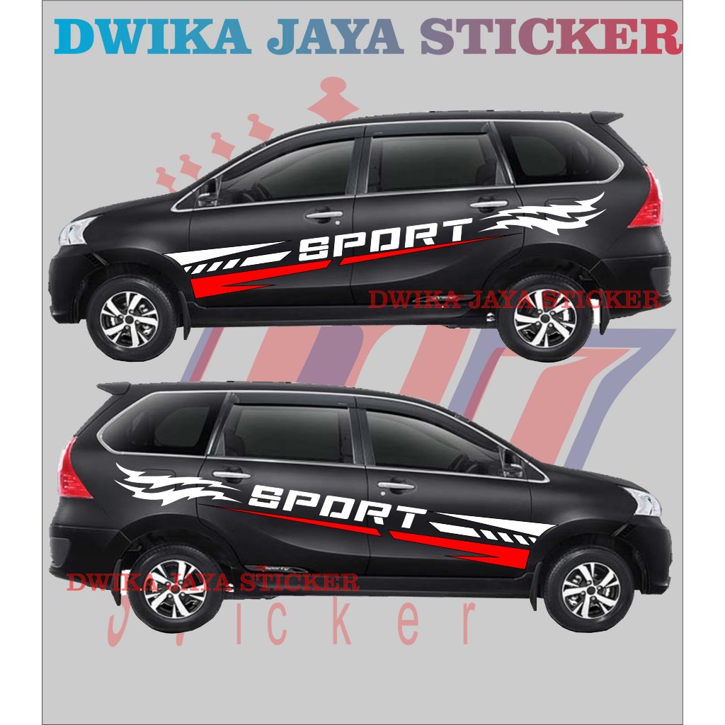 stiker sticker mobil xenia avanza keren terbaru stiker cutting mobil avanza xenia