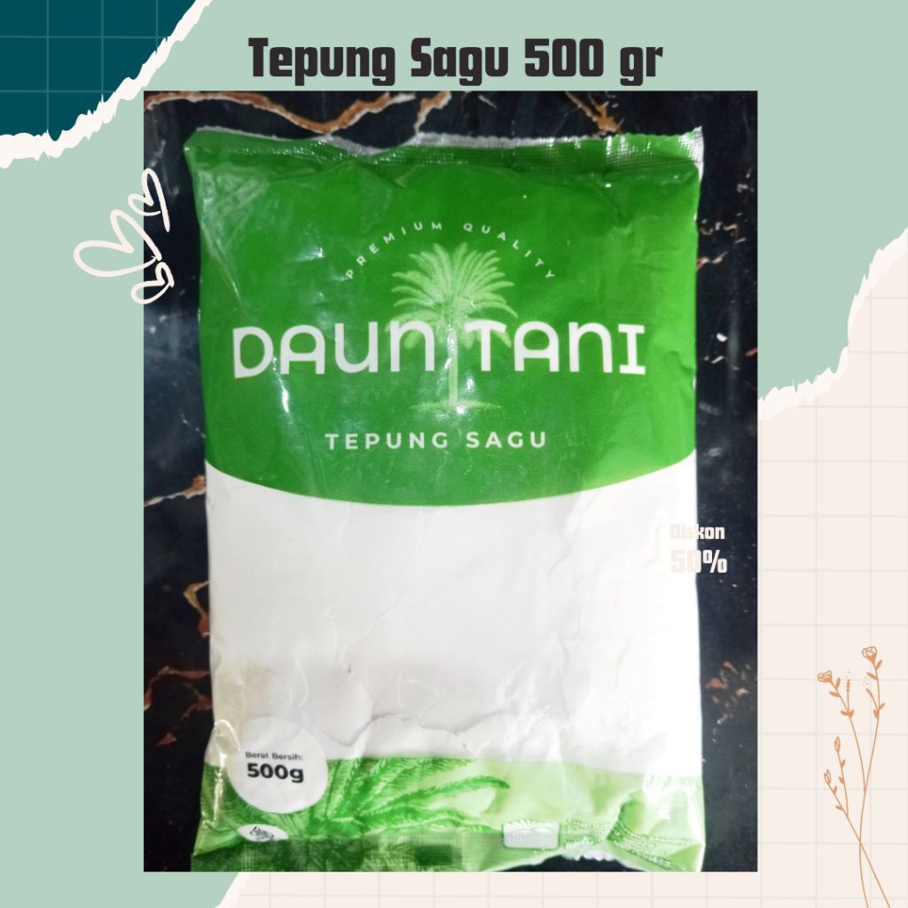 

Tepung Sagu " Daun Tani " 500 gr