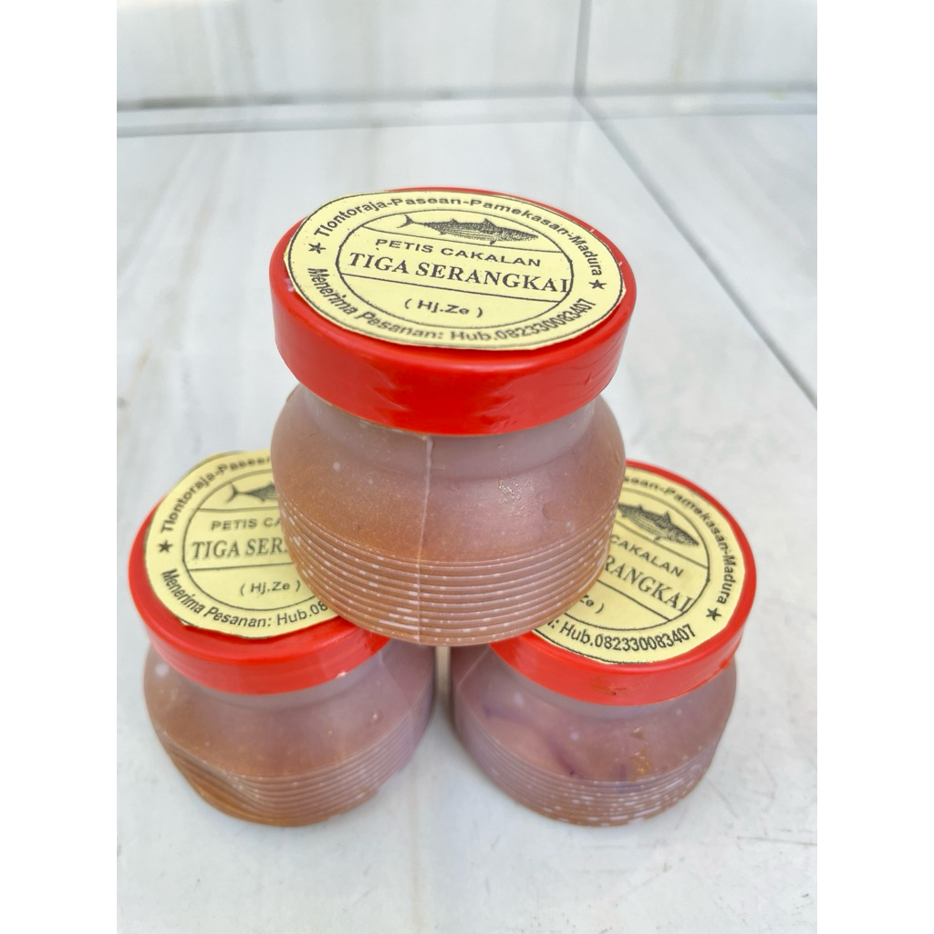 

(3 PCS) Petis Ikan Asli Madura Super 100gr Cap "Tiga Serangkai