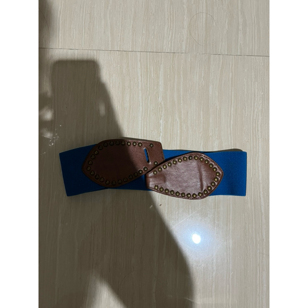 Sabuk Wanita Warna Biru Elektrik