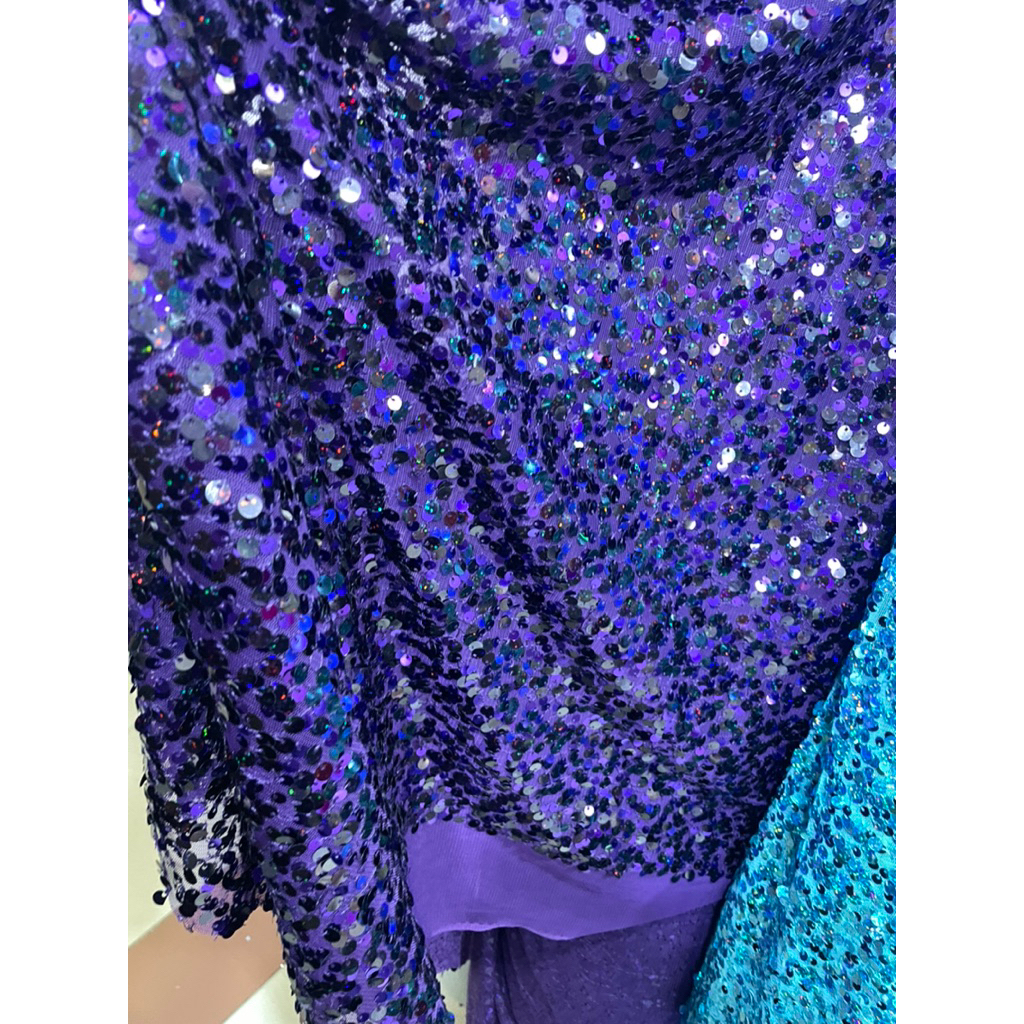 Bahan kain squin seribu payet/seribu payet