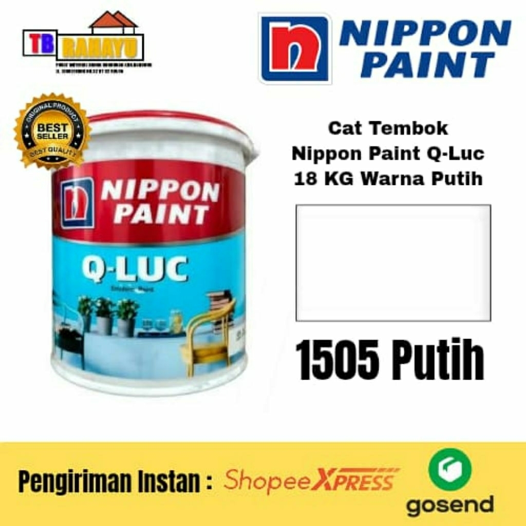 Cat Tembok Q-Luc 1505 Putih 18 KG, Nippon Paint Q-Luc 1505 Putih 18 KG,
