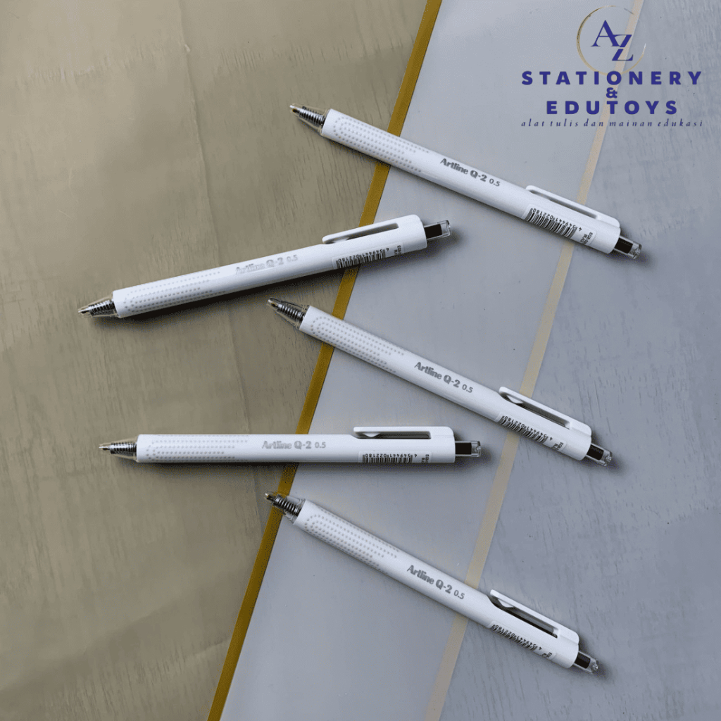 

Pulpen Artline Q2 Gel Inked Pen EGB-S2830 / Silent Click and Retractable Pen 0.5mm Black Ink - 1 Pcs