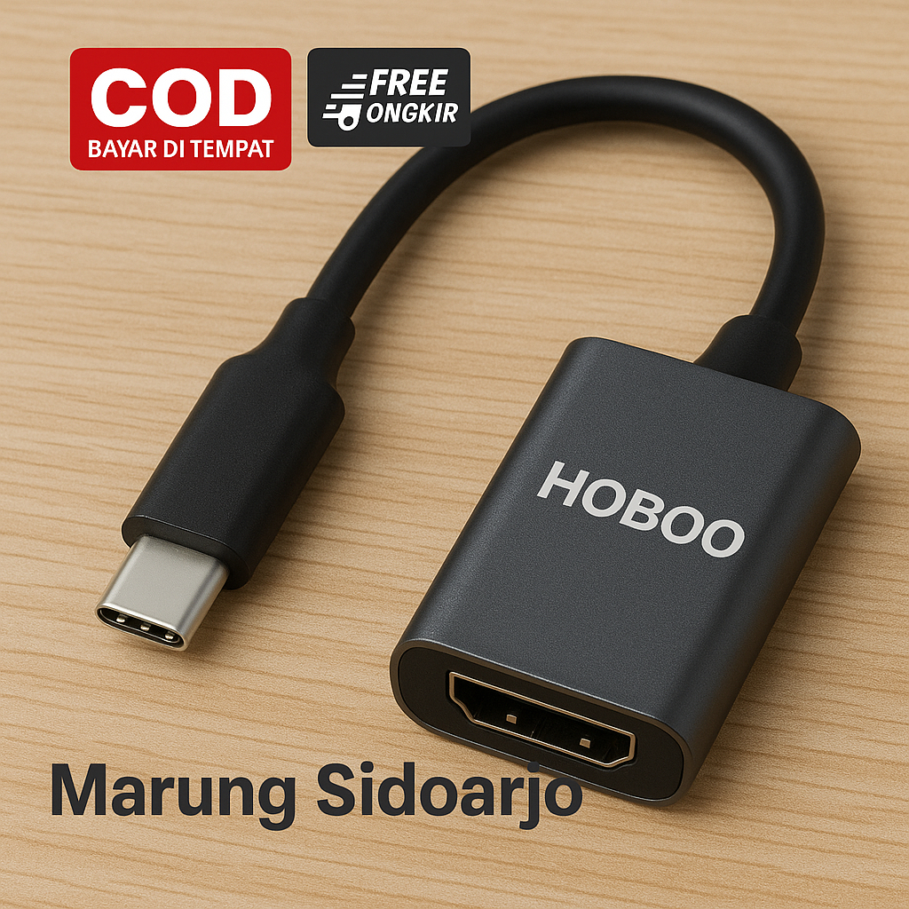 Adapter / Konverter Kabel USB Tipe C (male) ke HDMI (Female)