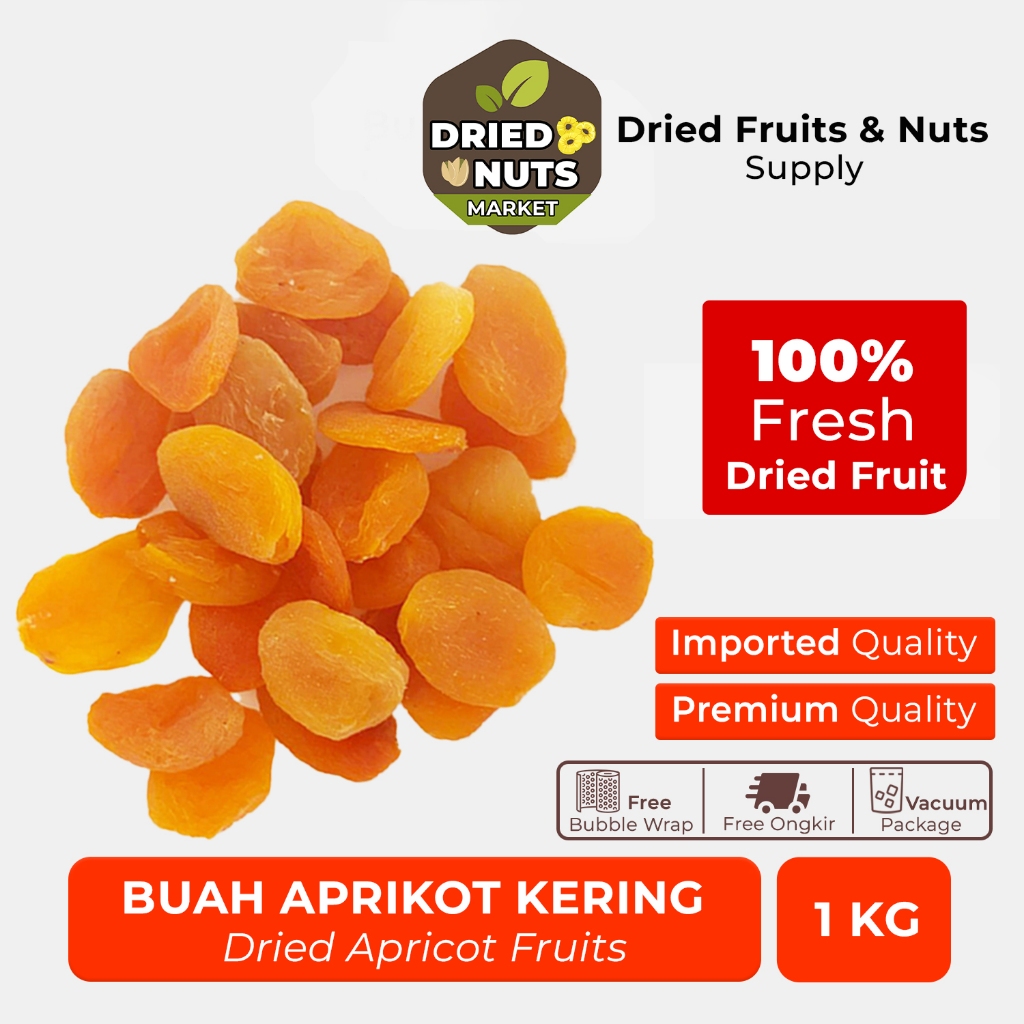 

Aprikot Kering Turki Premium 1Kg | Dried Fruits Apricot 1000g