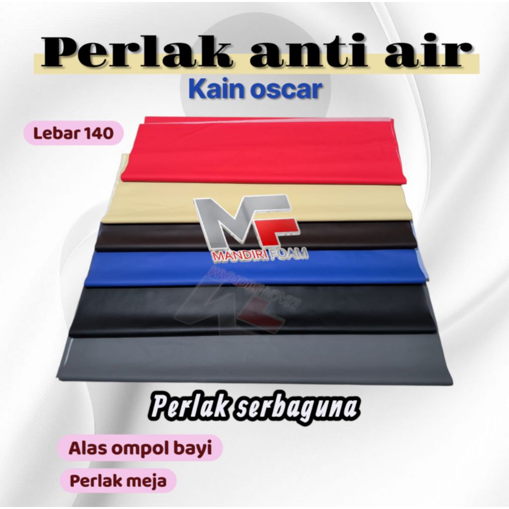 Perlak Meteran Waterproof Oscar Anti Air Perlak Bayi Alas Karpet Meja Alas Kasur