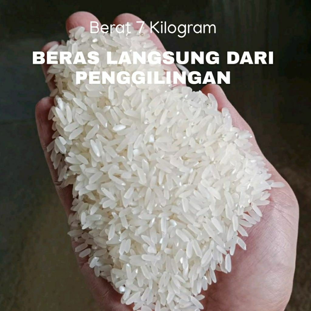 

7 kilogram beras hasil penggilingan sendiri