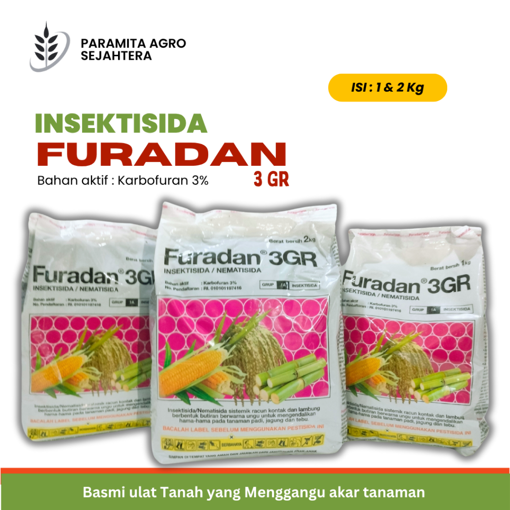 FURADAM INSEKTISIDA NEMATISIDA PEMBASMI ULAT TANAH