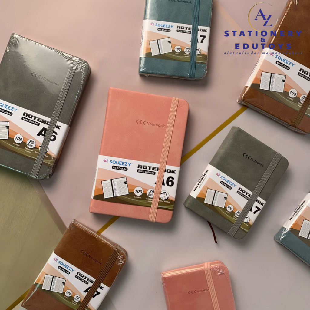 

Mini Notebook Squeezy Buku Catatan A6 & A7 100 Sheet 80gsm