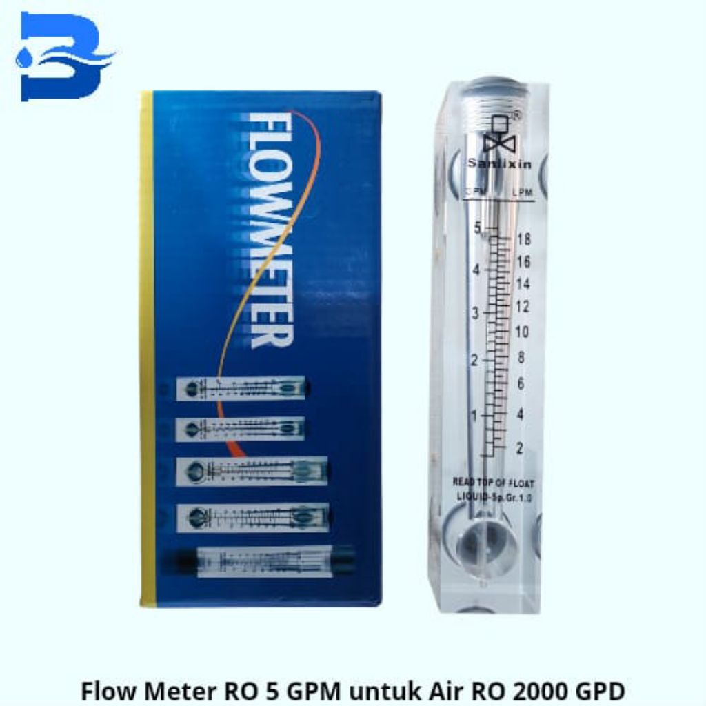 Flow Meter RO 5 GPM untuk Air RO