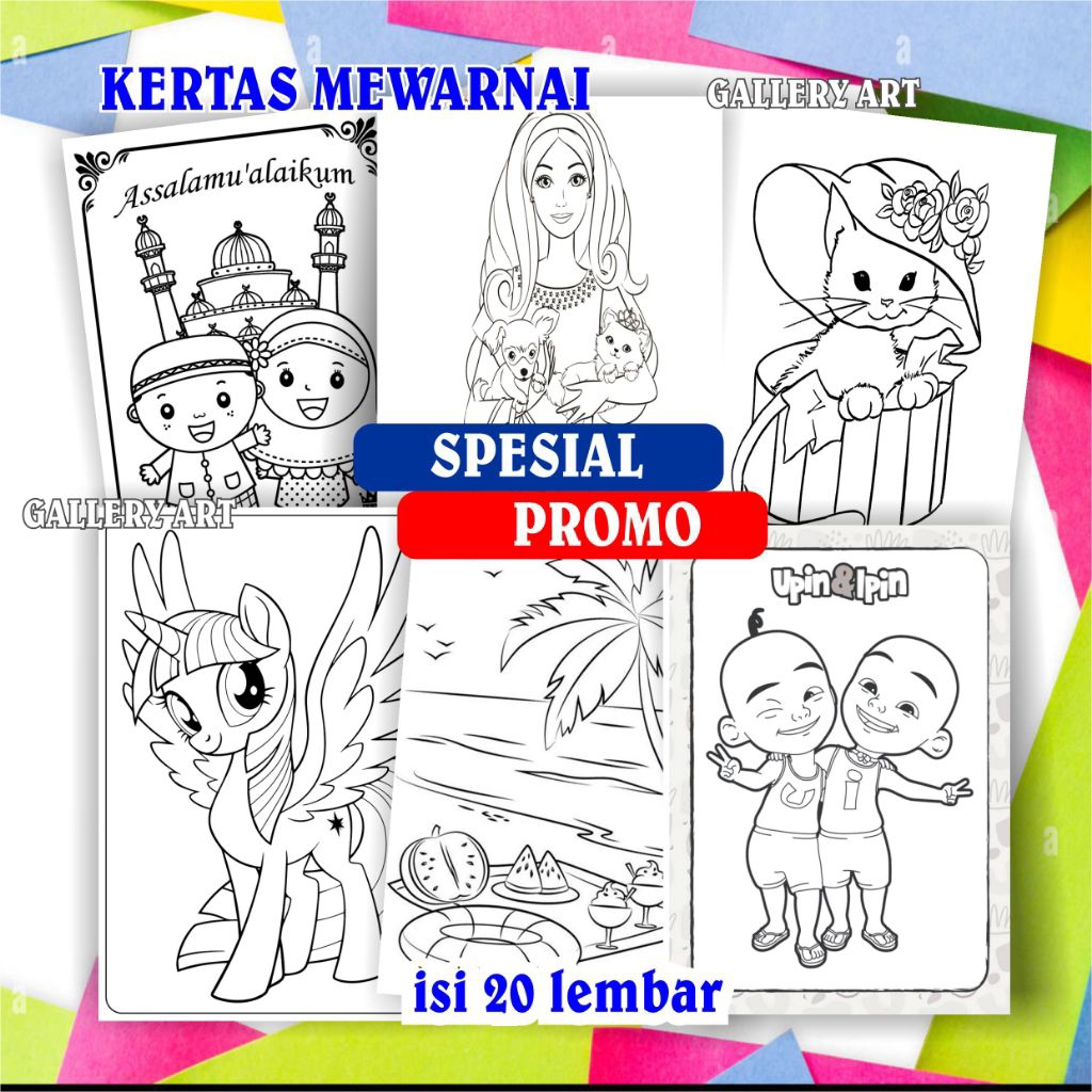 

KERTAS MEWARNAI ANAK TK/PAUD/SD 1 PAKET