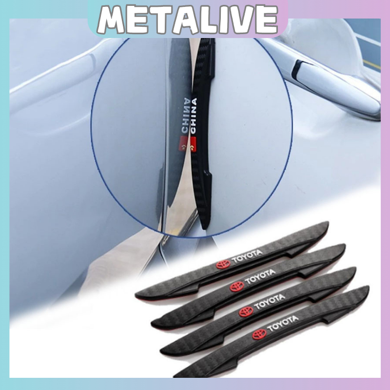 4PCS Pelindung Pintu Mobil Door Guard Protection Avanza Karet Door Guard Pintu Mobil Universal Hitam