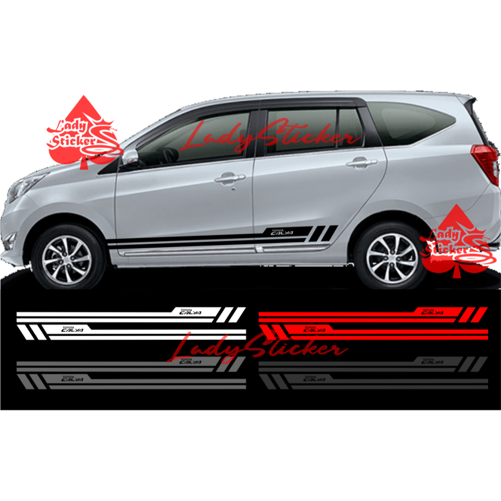 Cutting sticker mobil calya sticker stiker mobil toyota calya