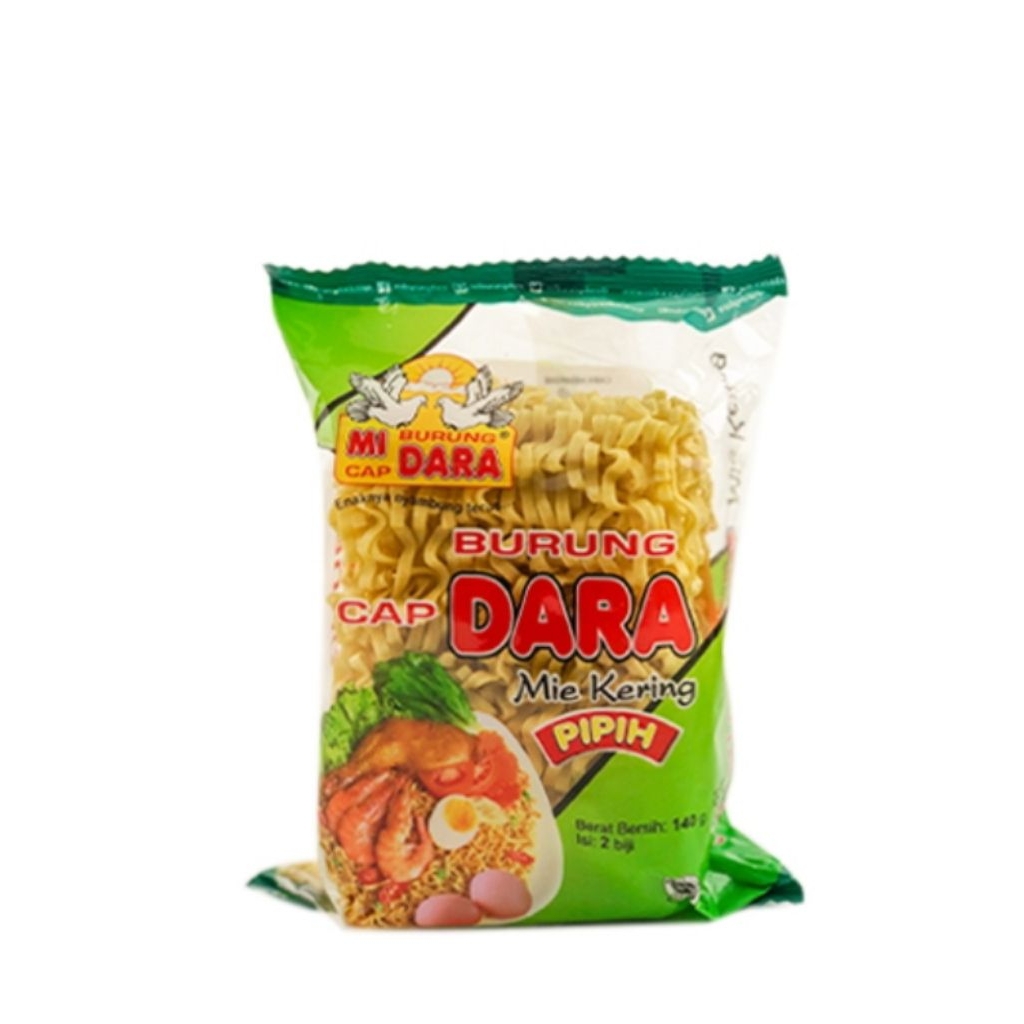 

burung dara mie kering pipih 140 gram