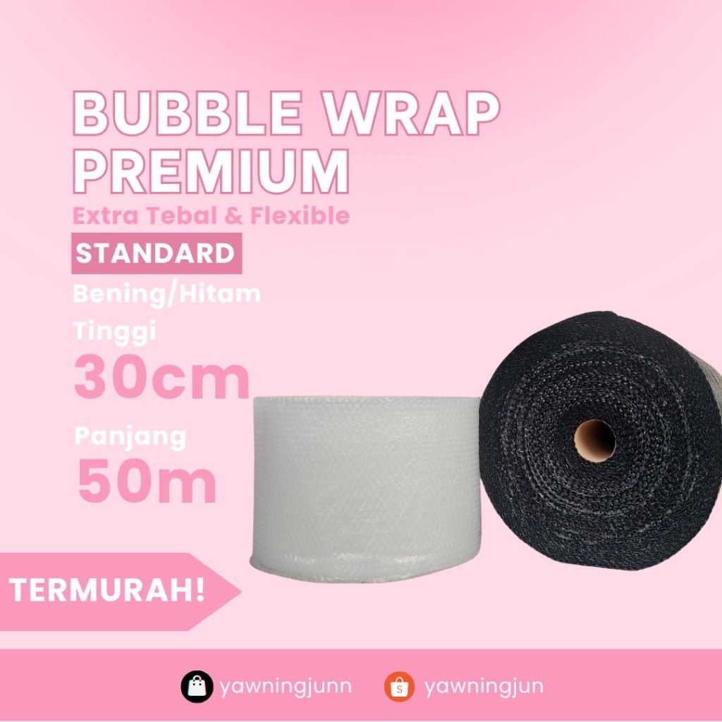

[STANDARD] Bubble Wrap Premium 30cm×50m Termurah