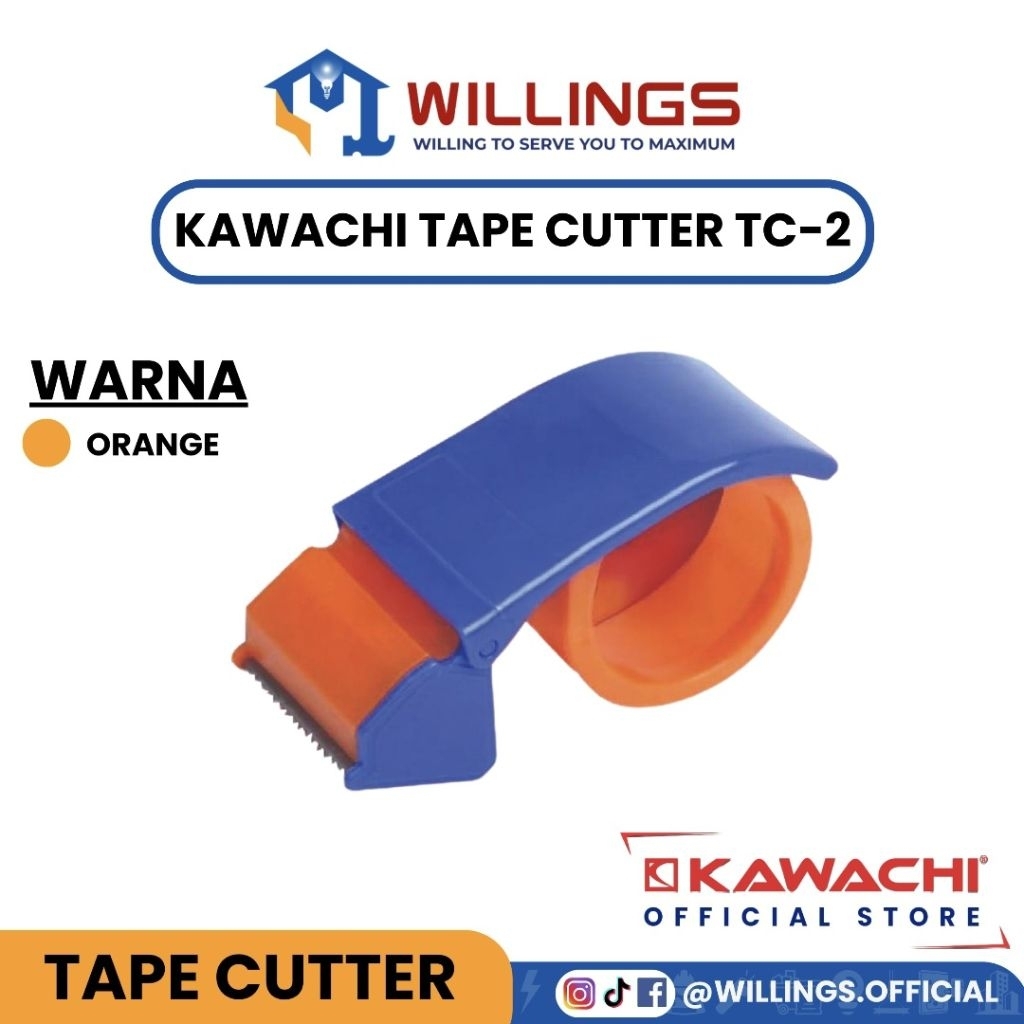 

WILLINGS - KAWACHI TAPE CUTTER BAHAN PLASTIK TC-2