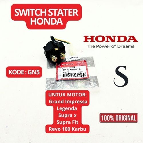 SWITCH STATER GN5 ORI Bendik Stater Grand Supra Fit Legenda Supra X 100 Revo Lama GN5 Suit Starter