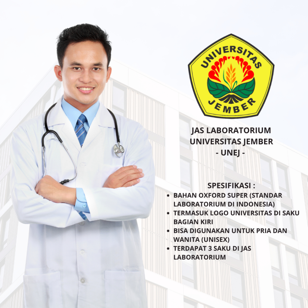 Jas Laboratorium UNEJ Universitas Jember Bahan Oxford Super