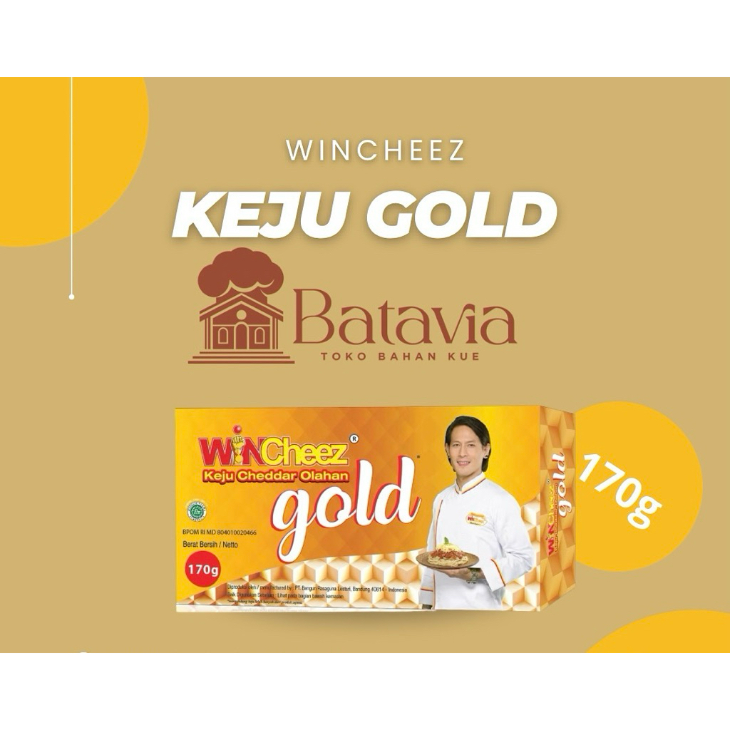

WinCheez Gold Kue Cheddar 170g | Keju wincheez