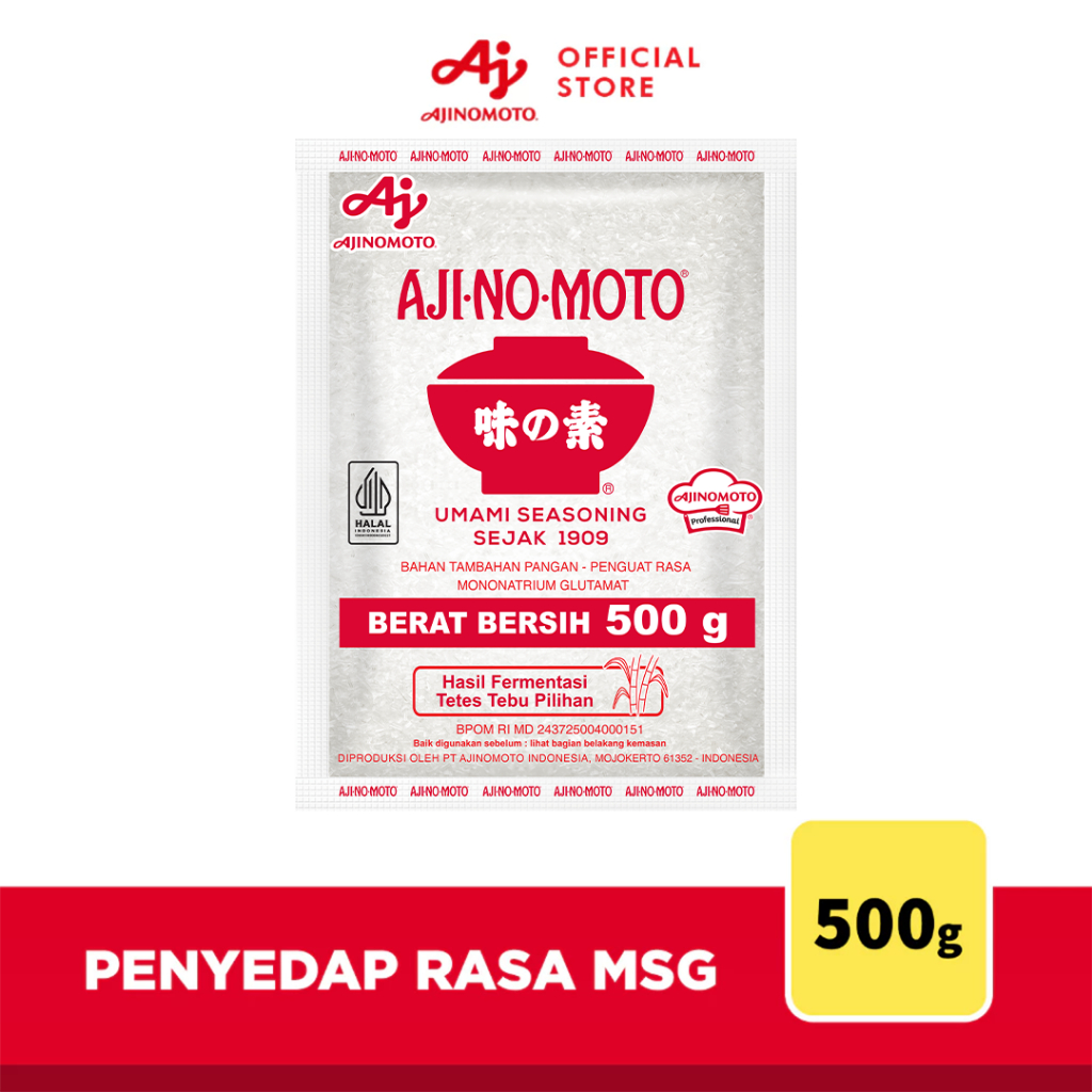 

AJI-NO-MOTO® Penyedap Rasa MSG Ajinomoto 500g