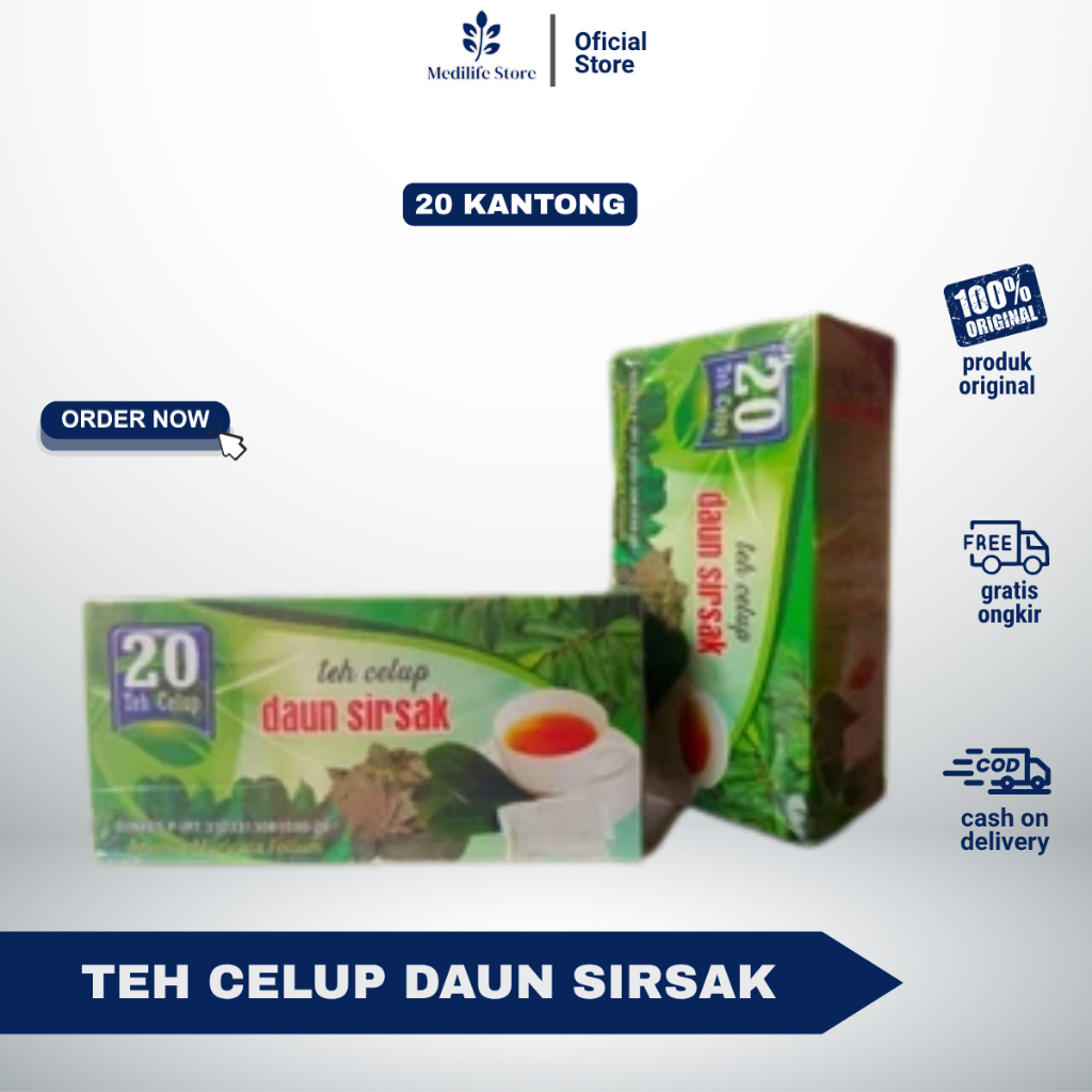 

TEH DAUN SIRSAK SUPER PRIMA - herbal original pencegah kanker | jaga imun & sel sehat sejak dini | 100% alami