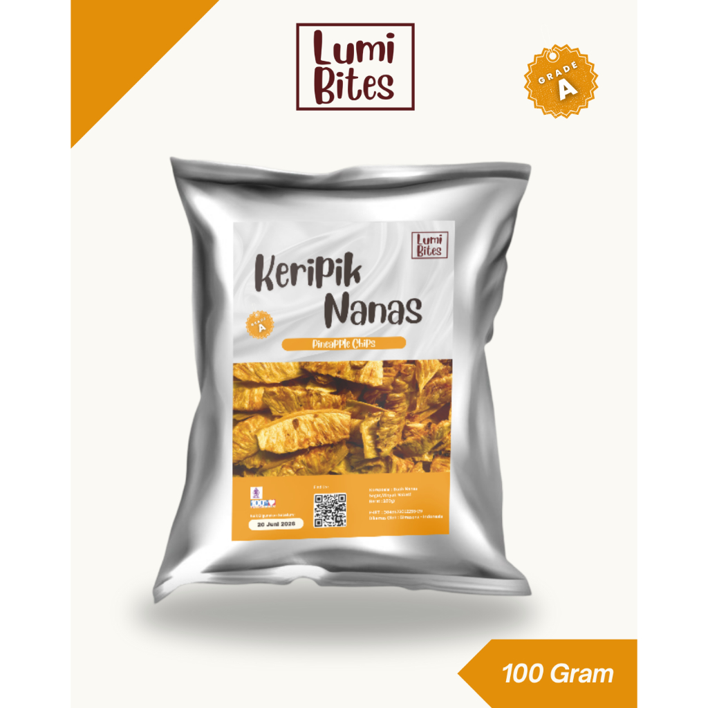 

KERIPIK BUAH NANAS 100GR GRADE A | LUMIBITES