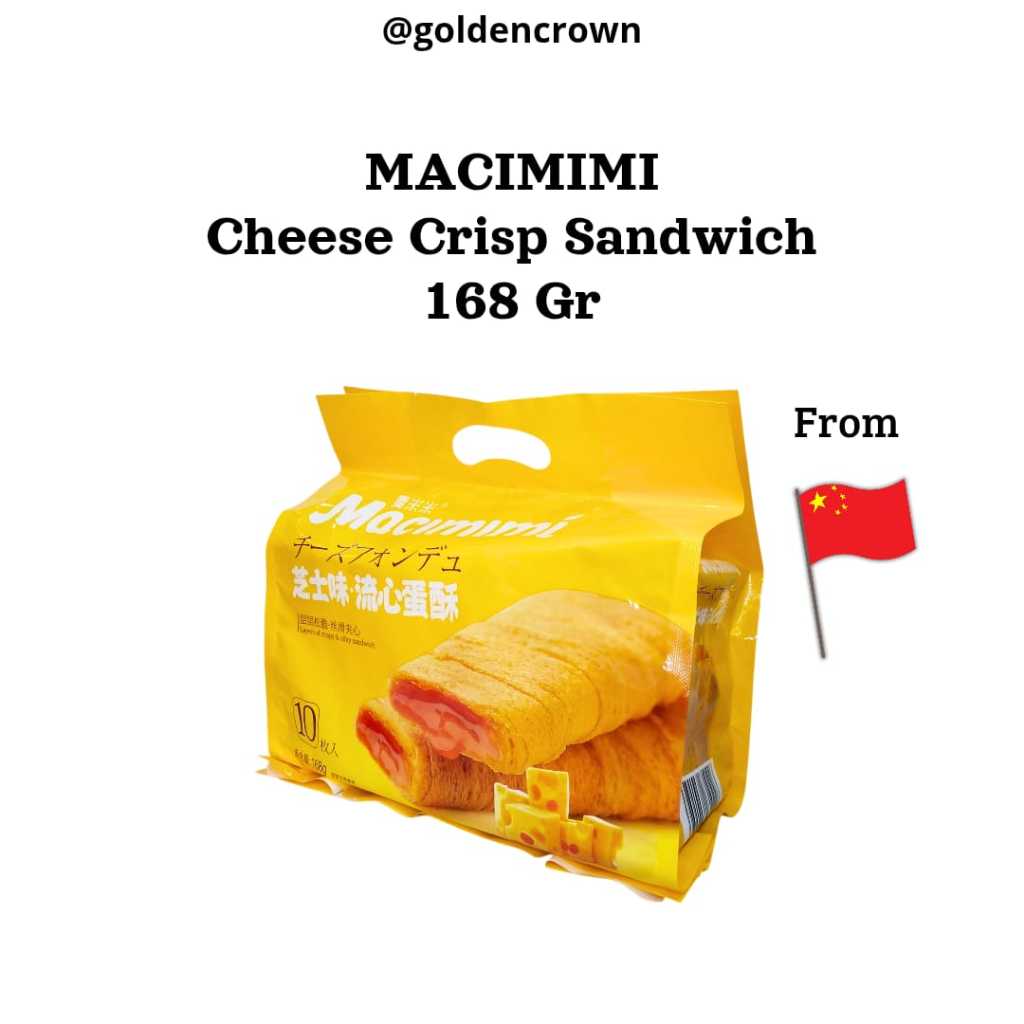 

Macimimi Cheese Crisp Sandwich / Crepes Rasa Keju 168g