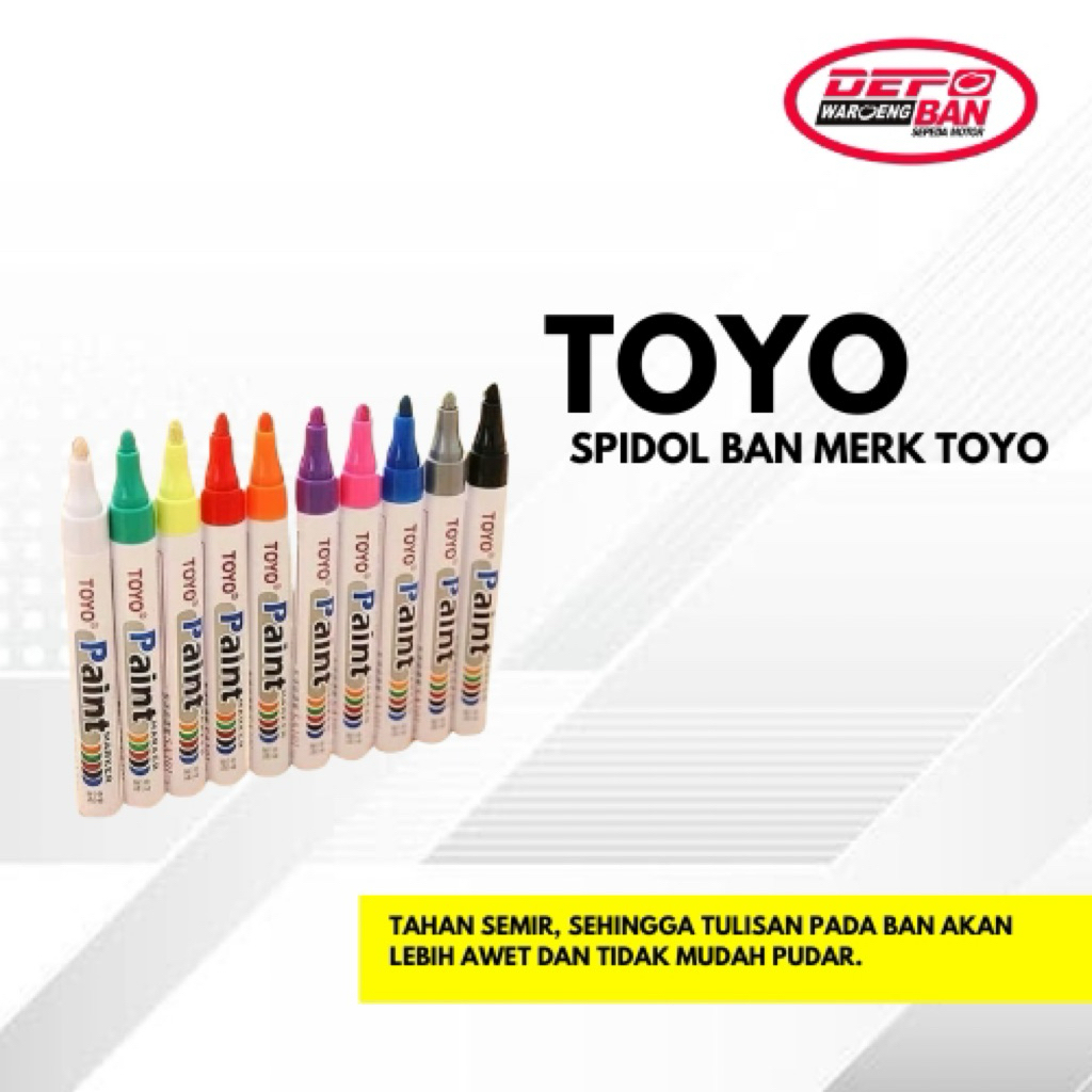 

SPIDOL BAN MERK TOYO ORIGINAL!! NEW!!