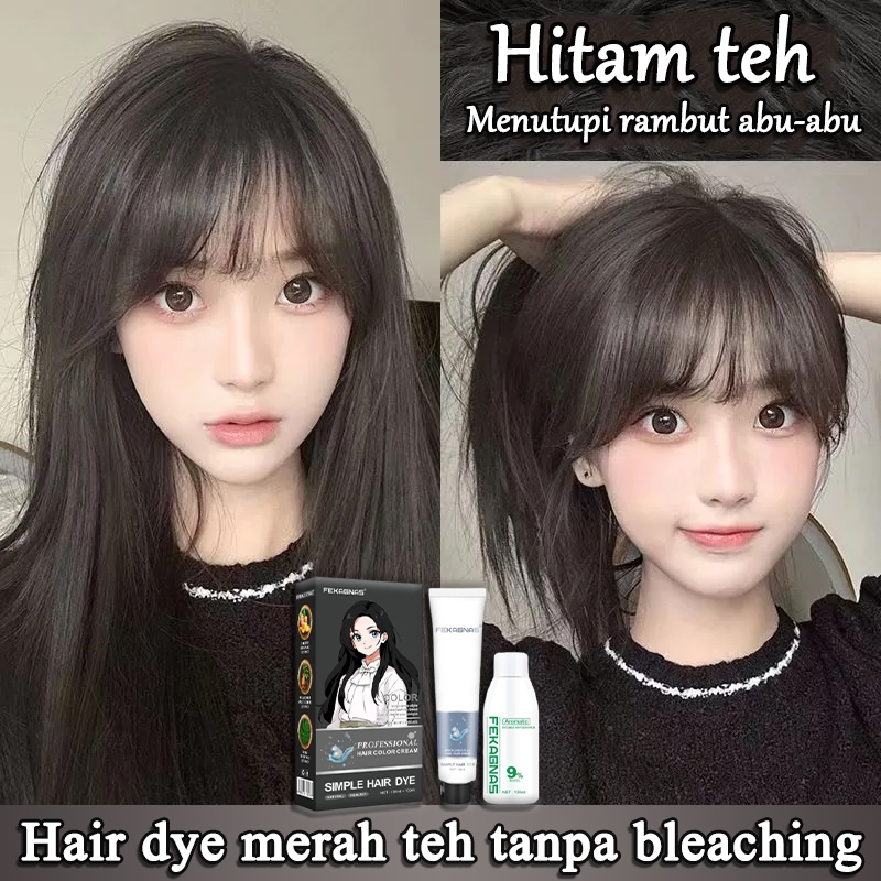 【Warna Baru 2025】FAKE GNAS Cat rambut hitam natural 200ML,Menutup uban。penyelamat rambut hitam(cat r