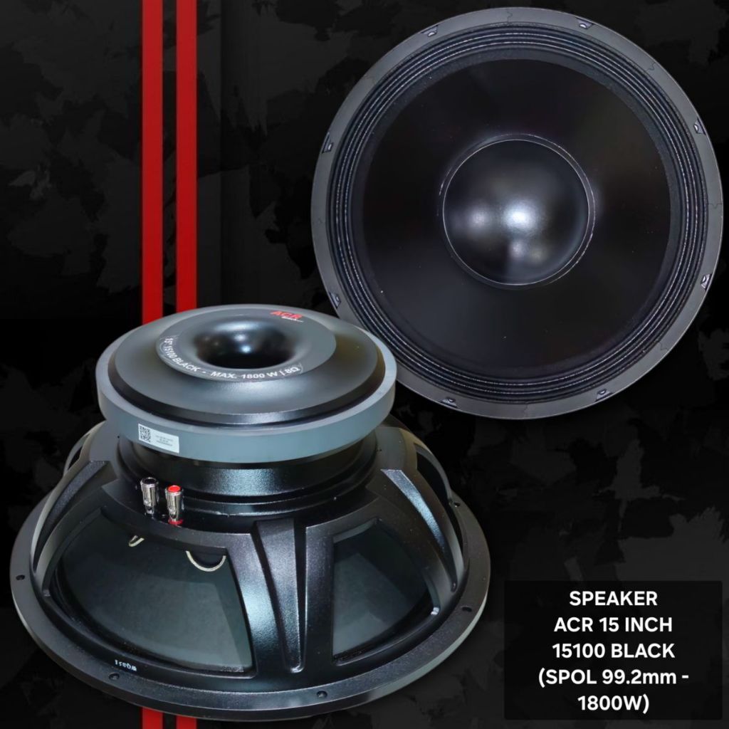 Speaker ACR 15 Inch 15100 Black / Spk ACR 15" 15100 Black Subwoofer Original
