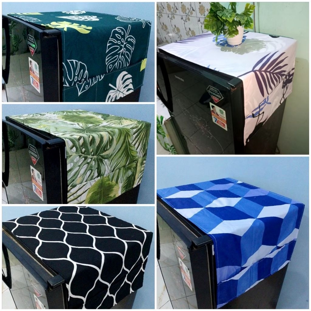 ALAS KULKAS / ALAS KULKAS KAIN KATUN / COVER KULKAS AESTHETIC