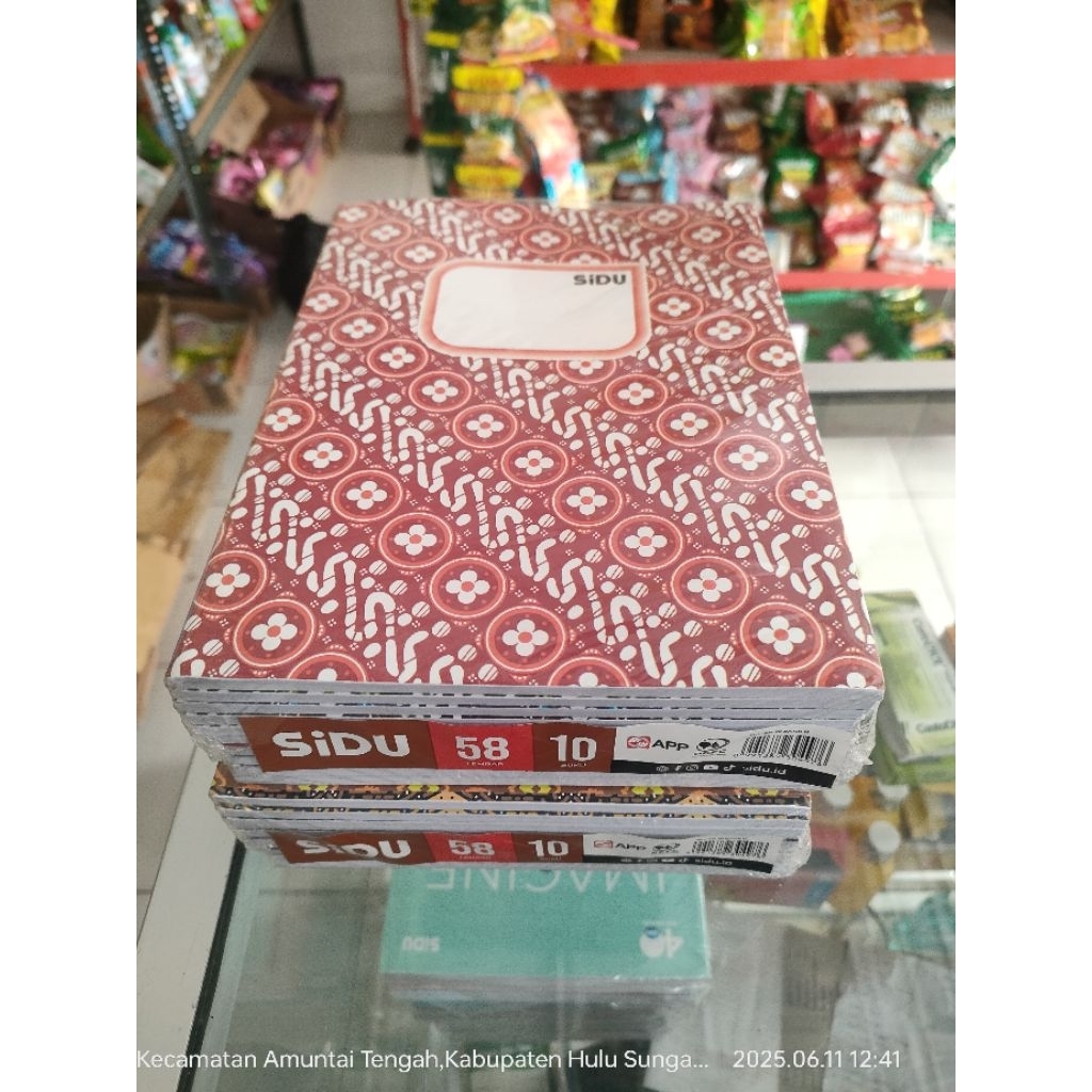 

Buku tulis sidu isi 58 Motif RANDOM