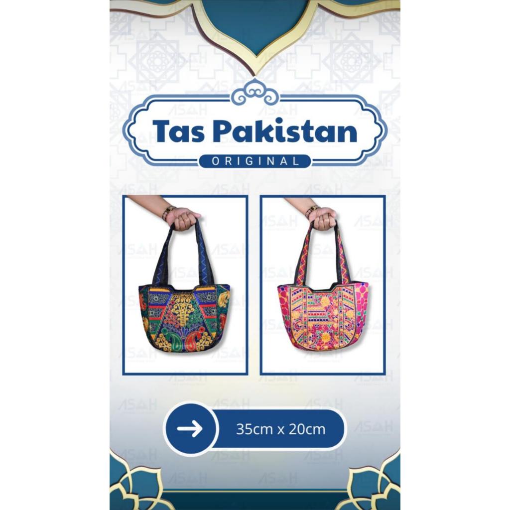 Tas Pakistan Original Tote bag Motif Abstrak