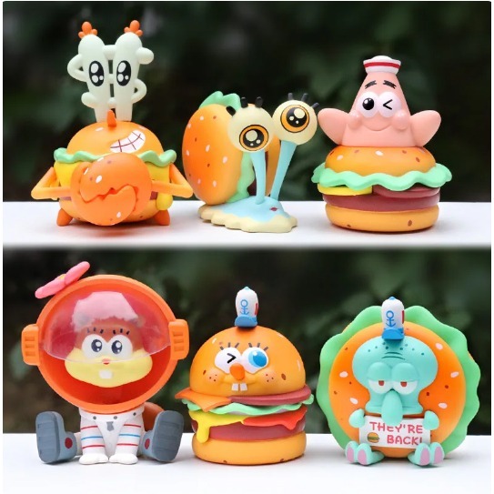 Spongebob Cute and Funny Figure Spongebob Squarpants burger blind box