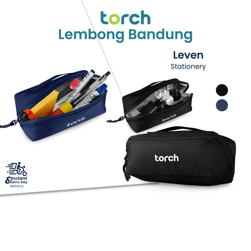 

TORCH Leven Pouch Travel Make Up Alat Tulis Tempat Pensil Anti Noda