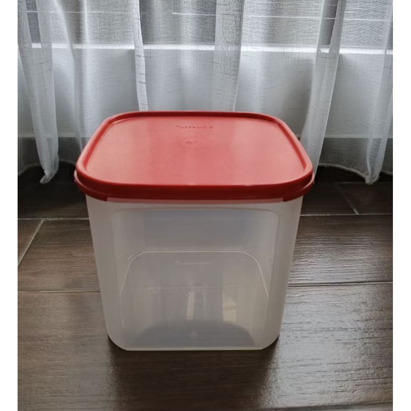 Toples Tupperware Modular Mate Square Merah (4Liter)