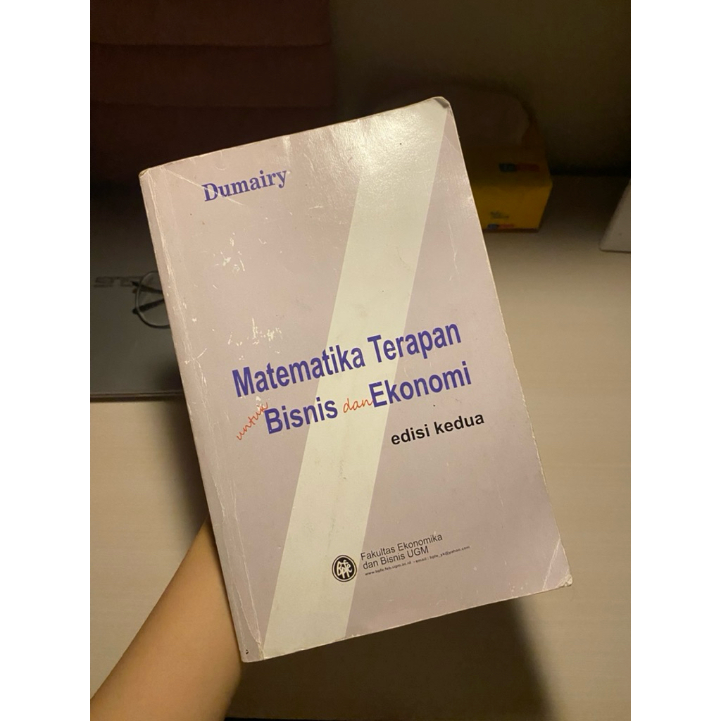Buku Matematika Terapan Bisnis dan Ekonomi by DUMAIRY