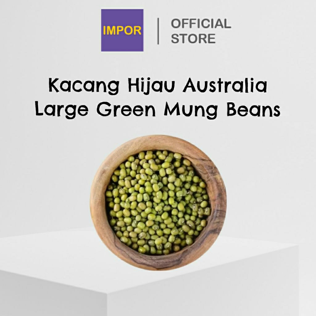 

Kacang Hijau Australia 100 Gram Large Green Mung Beans