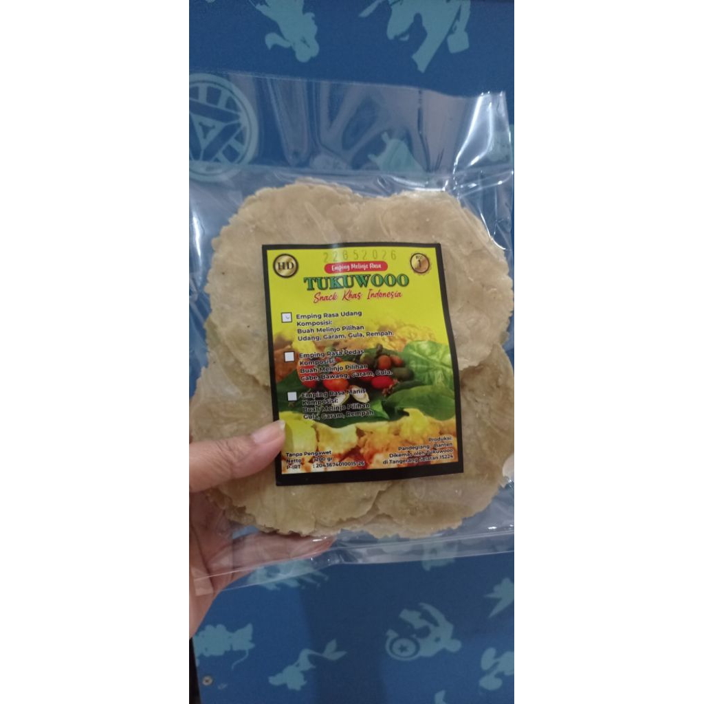 

Tukuwooo Emping melinjo udang 500 gr