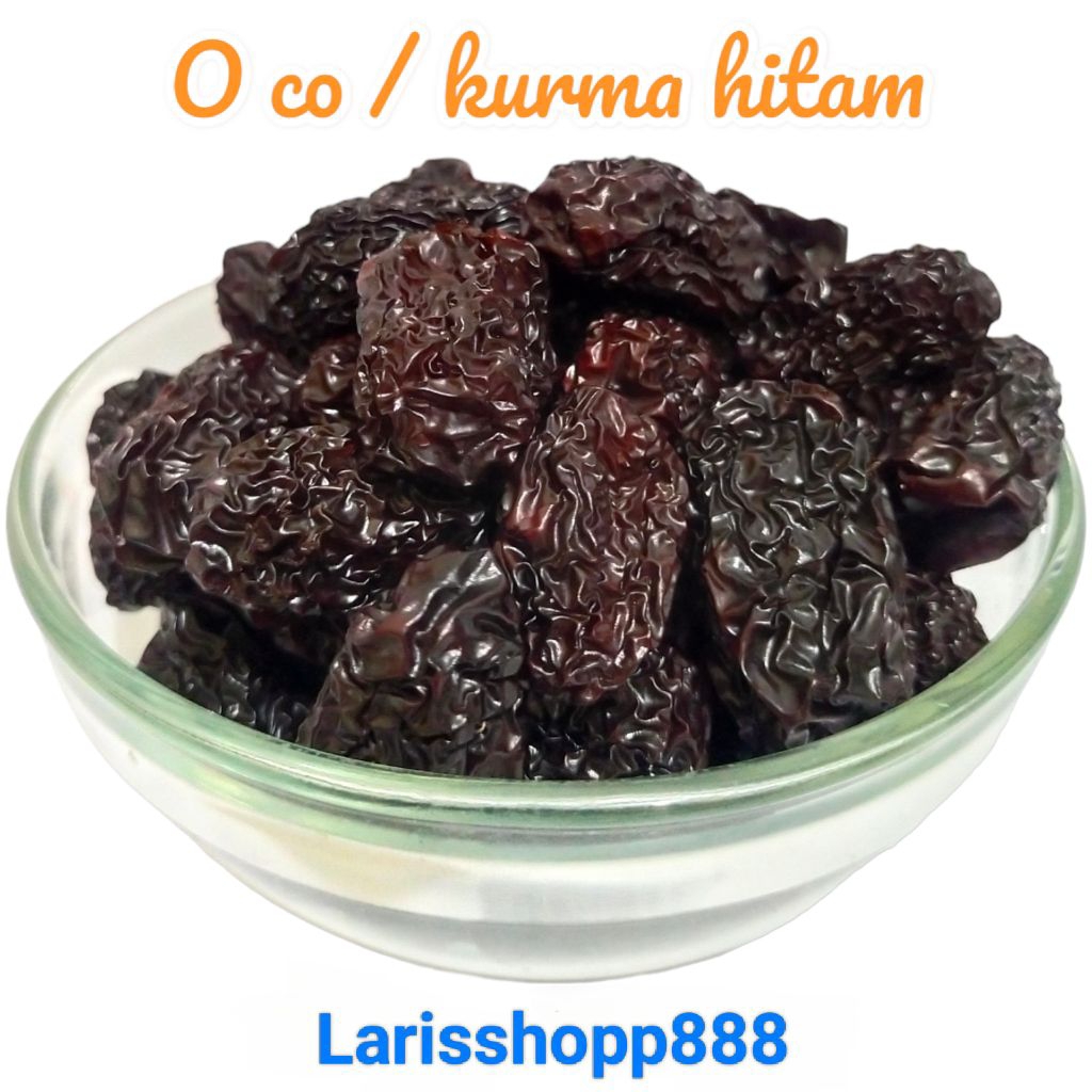 

kurma hitam cina / o co / black dates hei Zhao kemasan 500gram LS