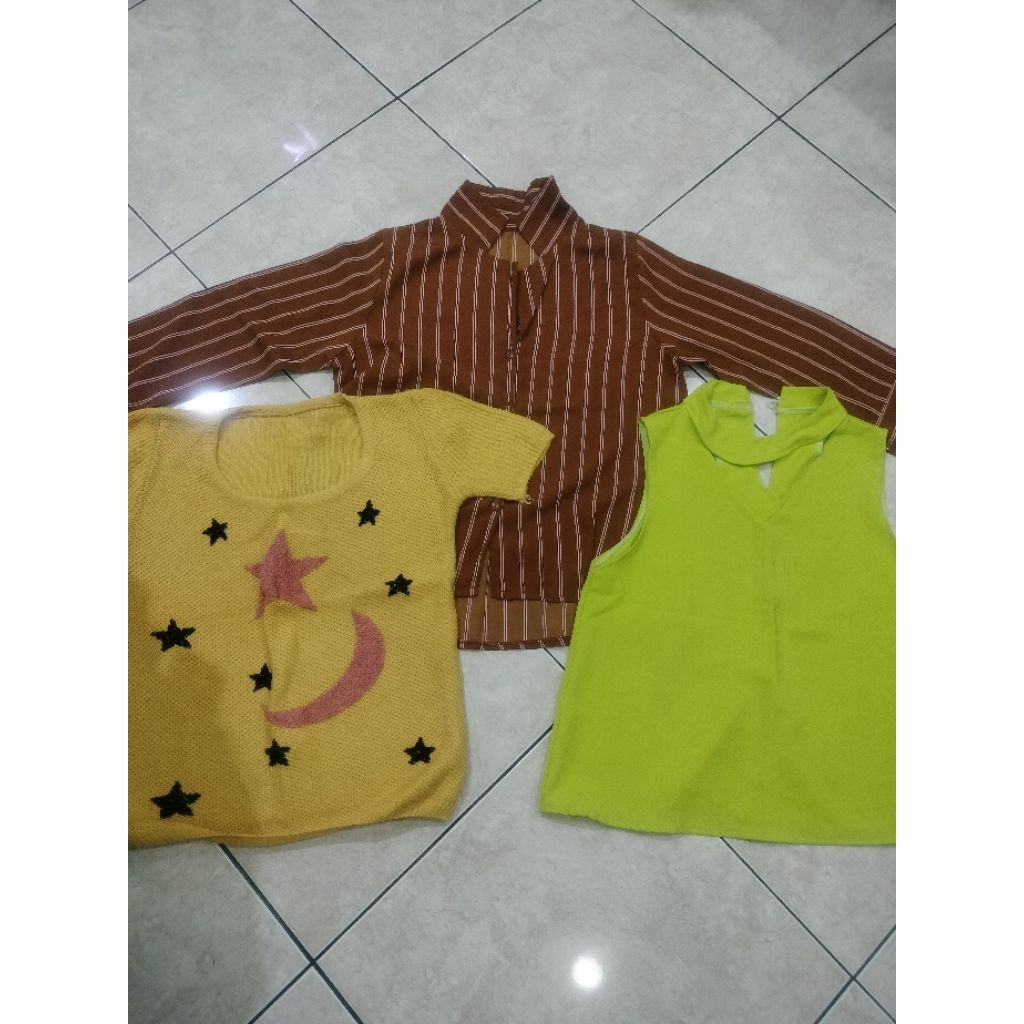 Preloved Bundling 3 Atasan (please read the description below)