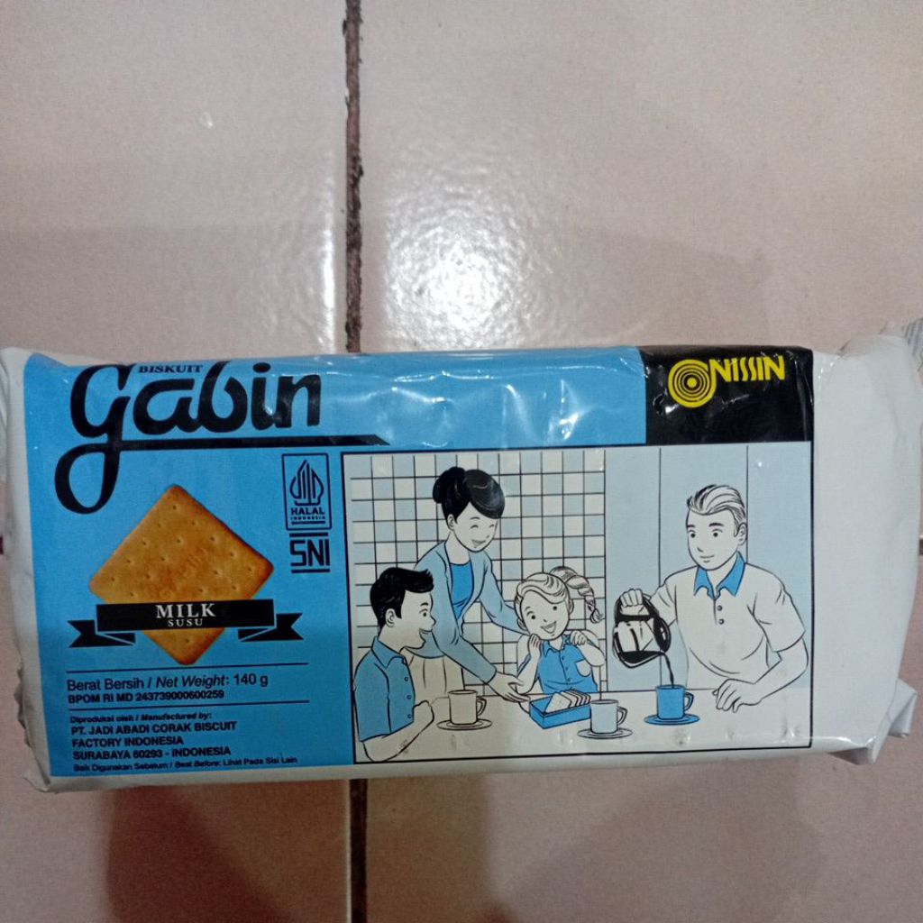 

Gabin Biskuit Rasa Susu 140gr 1 Bungkus