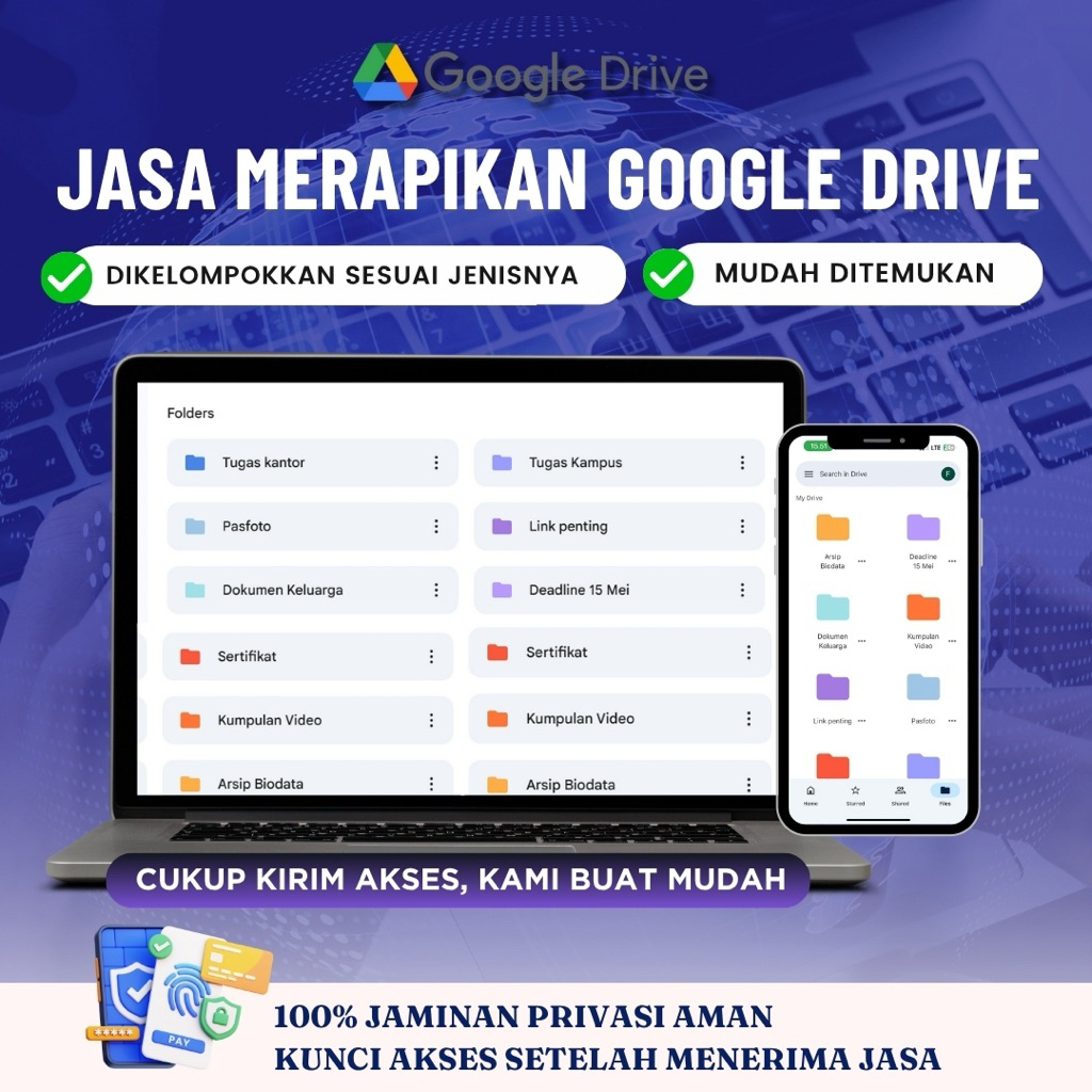 JASA MERAPIKAN DRIVE-BERSIHKAN DRIVE-MERAPIKAN GOOGLE DRIVE