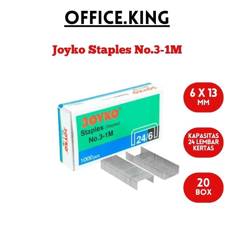 

JOYKO STAPLES NO.3-1M ISI ULANG STAPLER No. 3-1M Refill HD50