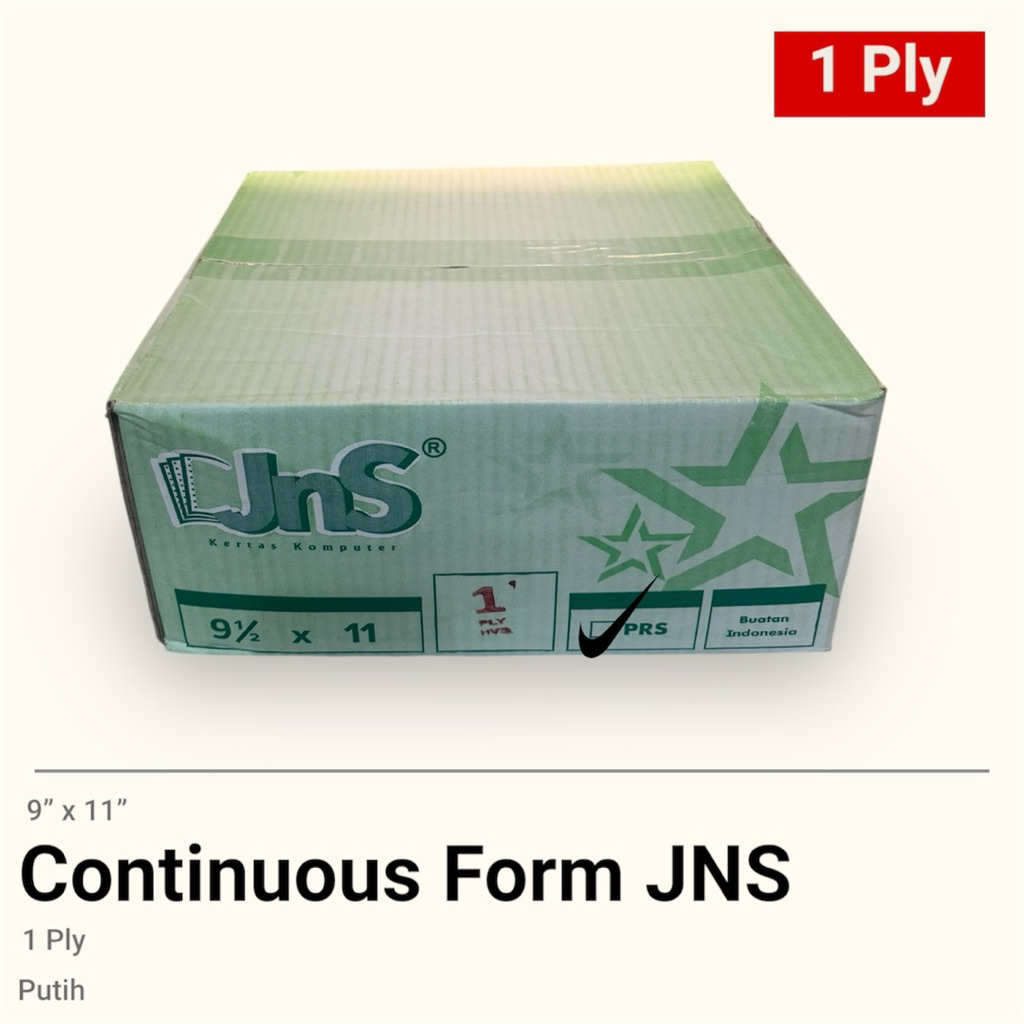 

Continous Form 1 Ply Bagi 2 91/2 x 11 (K1/2) HVS