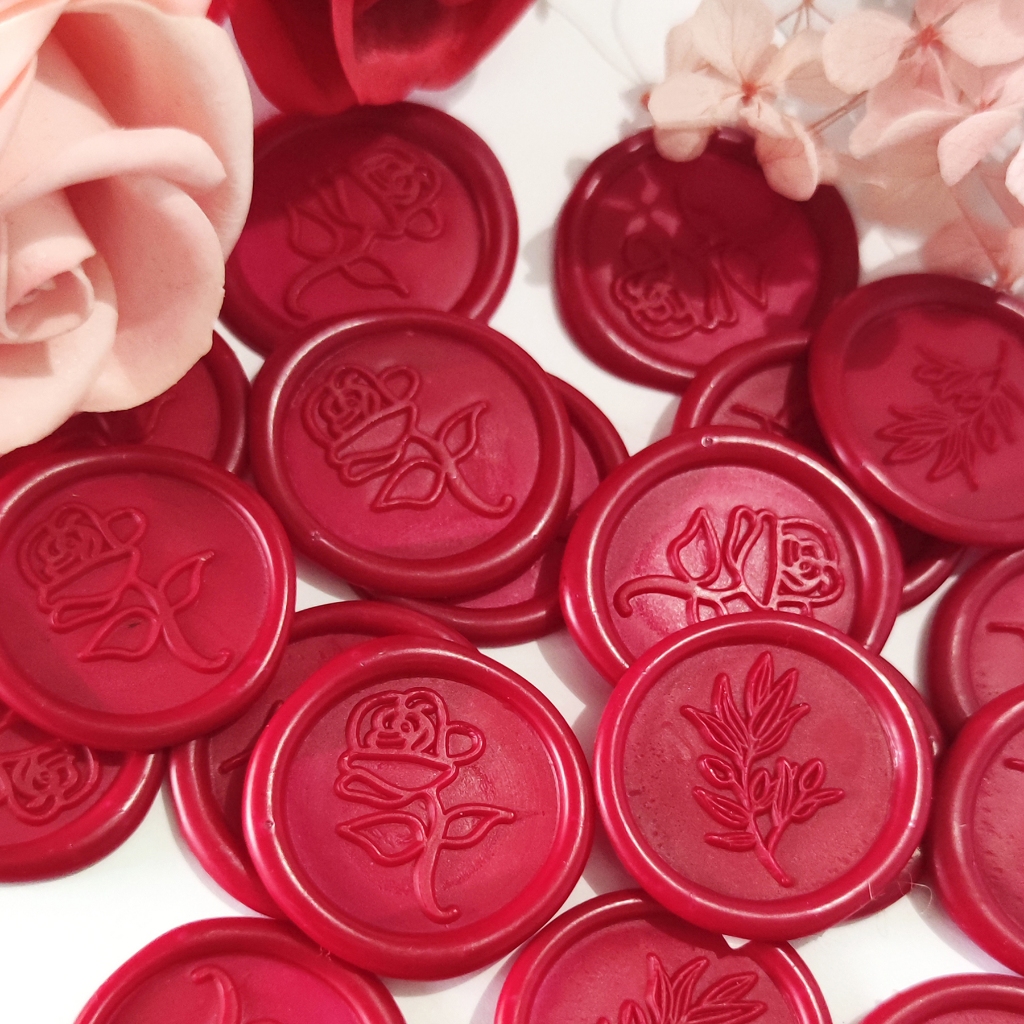 

Wax Seal Color Coin Sticker 1 Pcs / Crimson Red / Wax Seal Berwarna / Stempel Lilin Instan / Stiker Instan Undangan Pernikahan/ Segel Lilin
